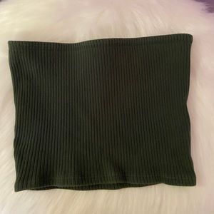 Urban Outfitters Dark Green Tube Top